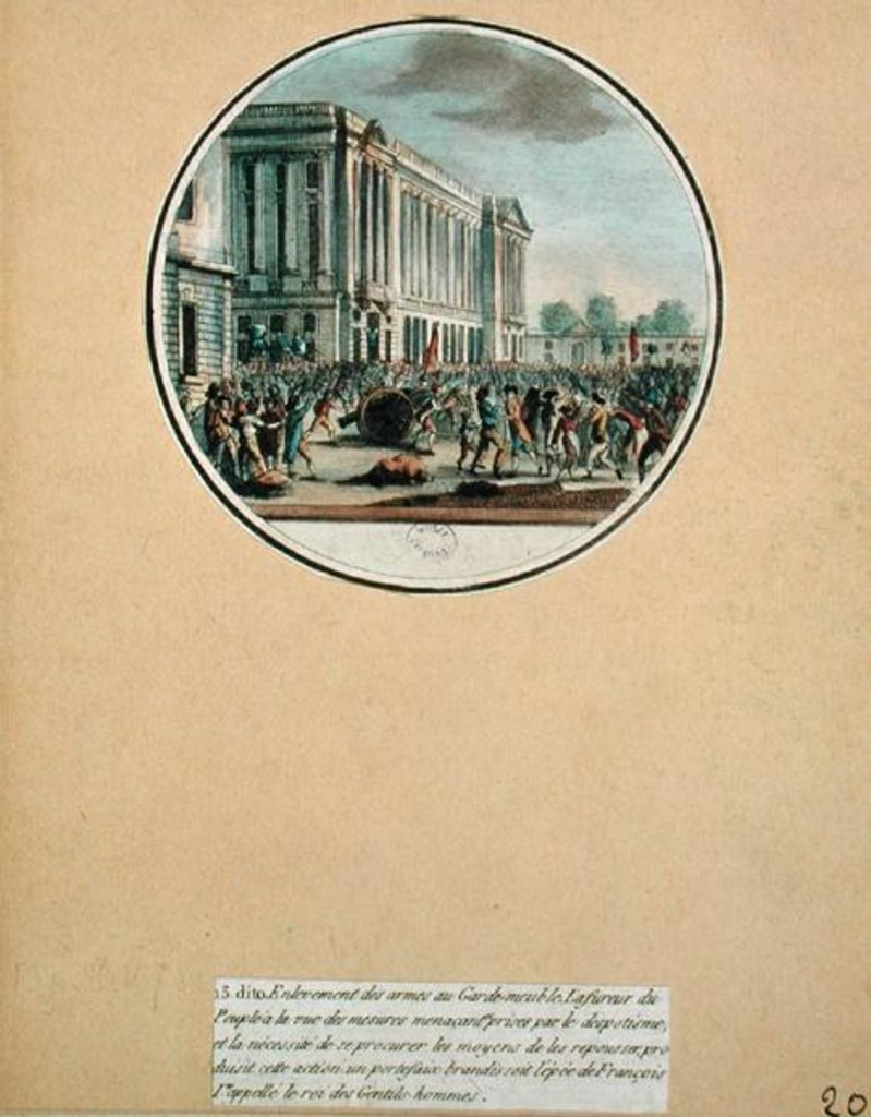 Detail of The Seizure of Arms from the Garde-Meuble de Paris, 13 July 1789 by French School