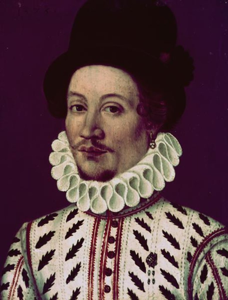 Detail of Portrait of a Man, 1575 by French School