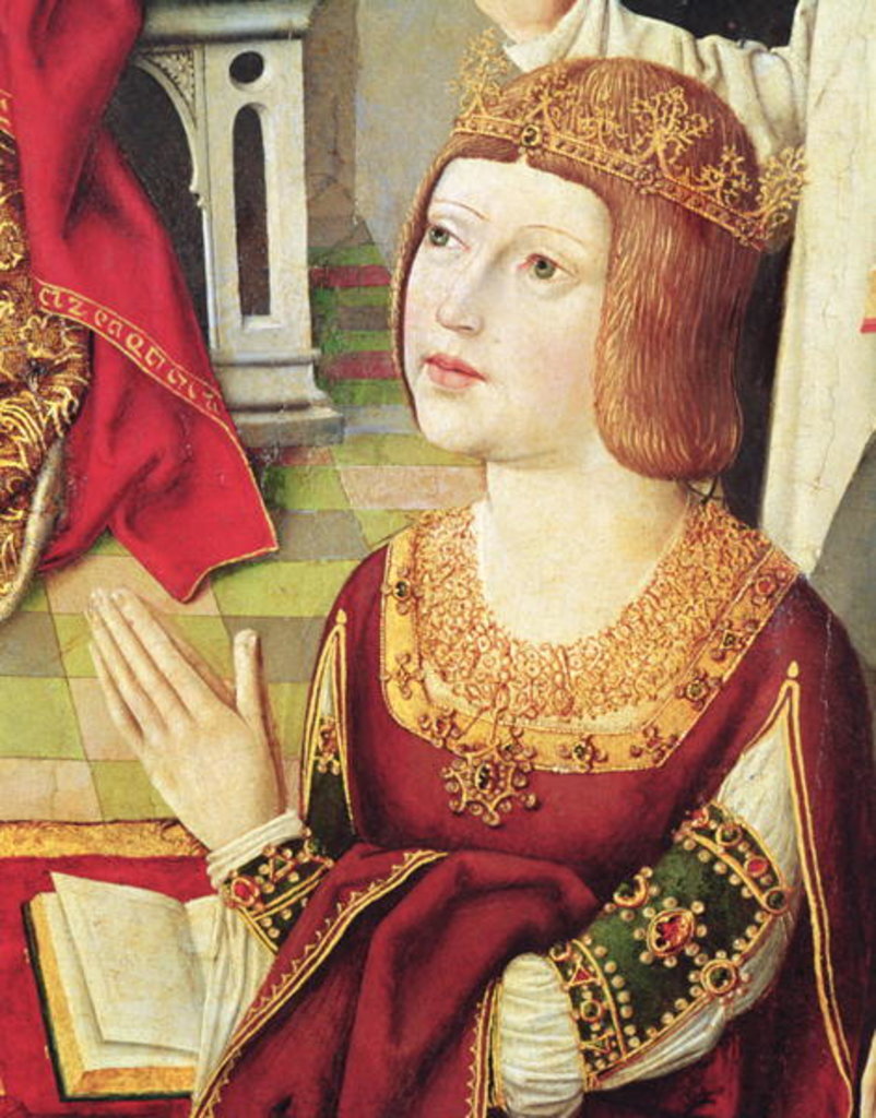 Detail of The Virgin of the Catholic Kings by Spanish School