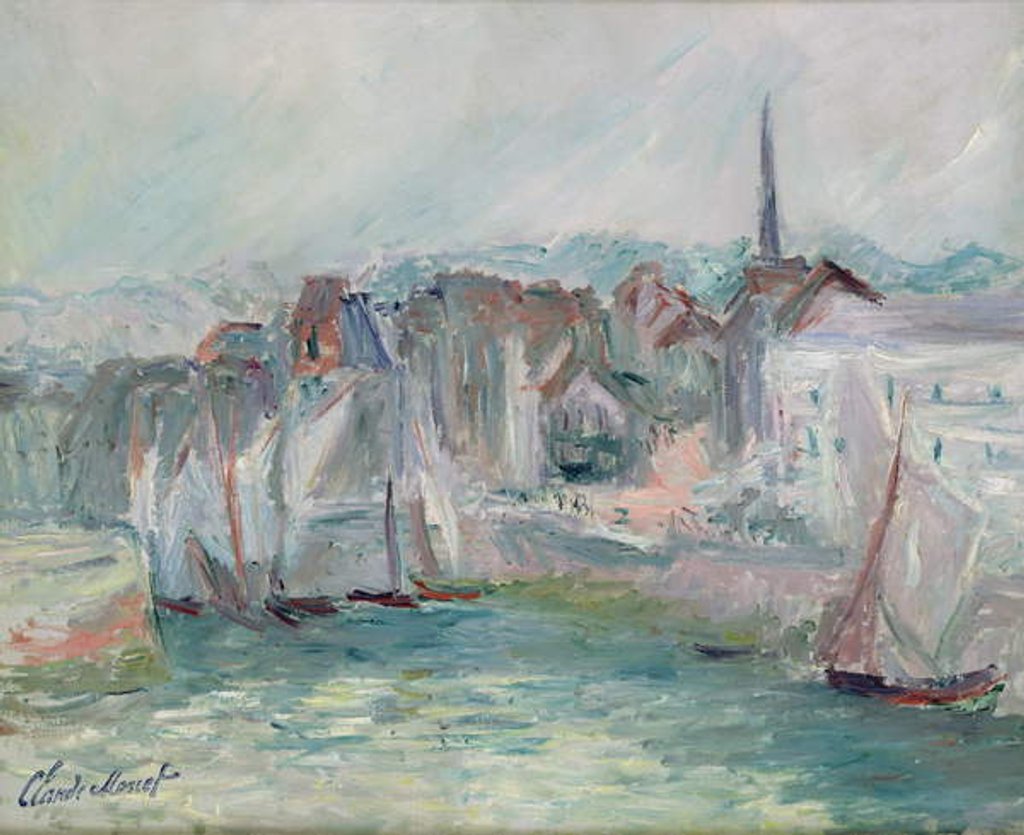 Detail of Boats in the Port of Honfleur, 1917 by Claude Monet