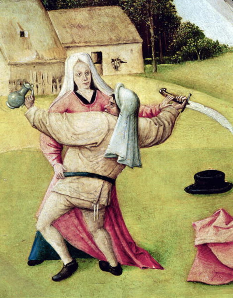 Detail of Anger, detail from 'The Table of the Seven Deadly Sins and the Four Last Things', c.1480 by Hieronymus Bosch