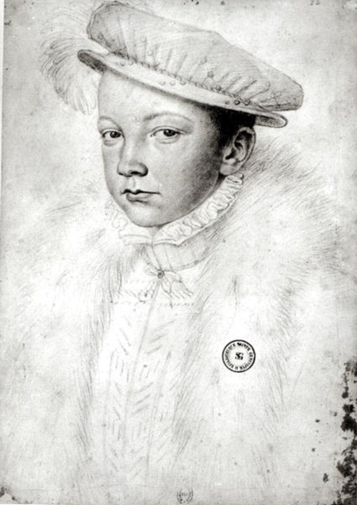 Detail of Francois II 1560 by Francois Clouet