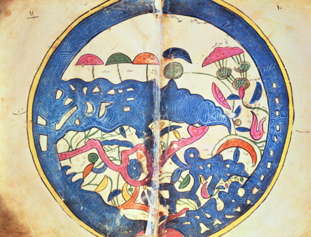 Detail of Map of Egypt, 1348 by Abu Muhammad Al-Idrisi or Edrisi