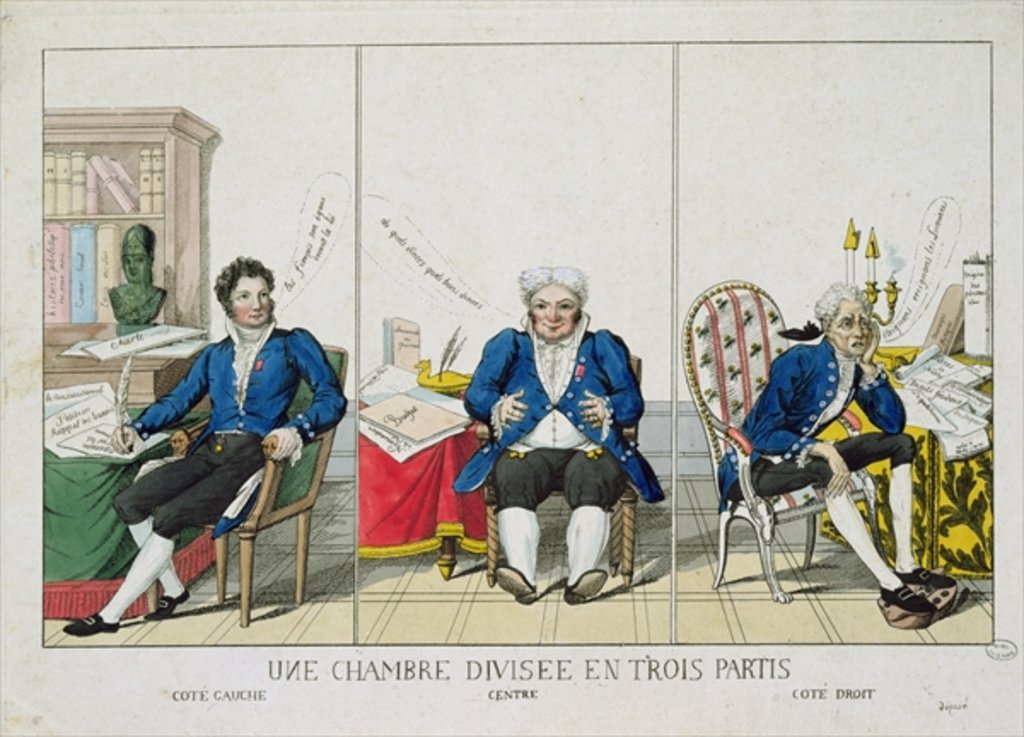 Detail of La Chambre Divisee en Trois Partis by French School