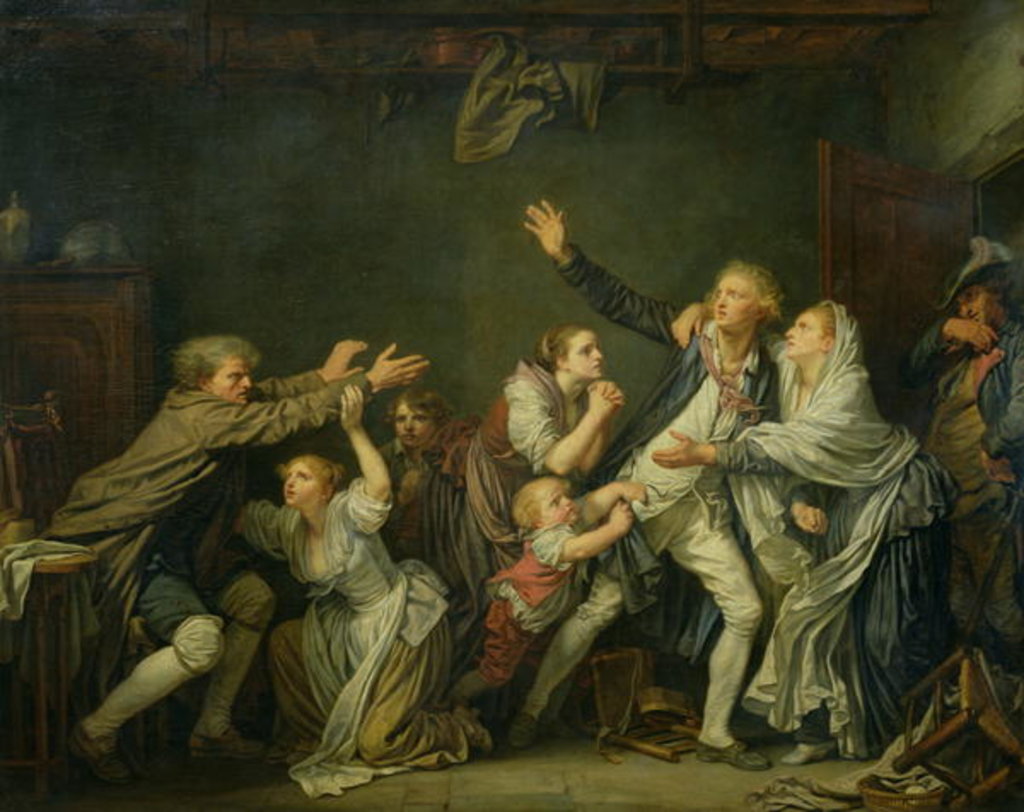 Detail of The Father's Curse or The Ungrateful Son, 1777 by Jean Baptiste Greuze