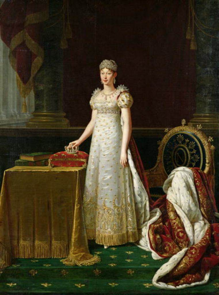 Detail of Marie-Louise of Habsbourg Lorraine, 1814 by Robert Lefevre