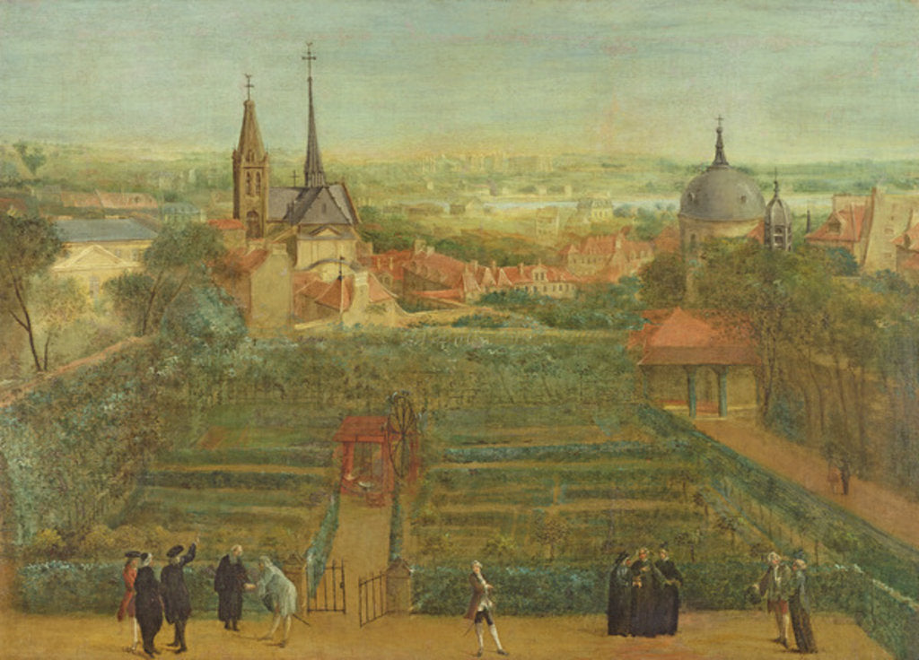 Detail of The Gardens of the Fathers of Christian Doctrine and the Abbey of St. Victor by French School