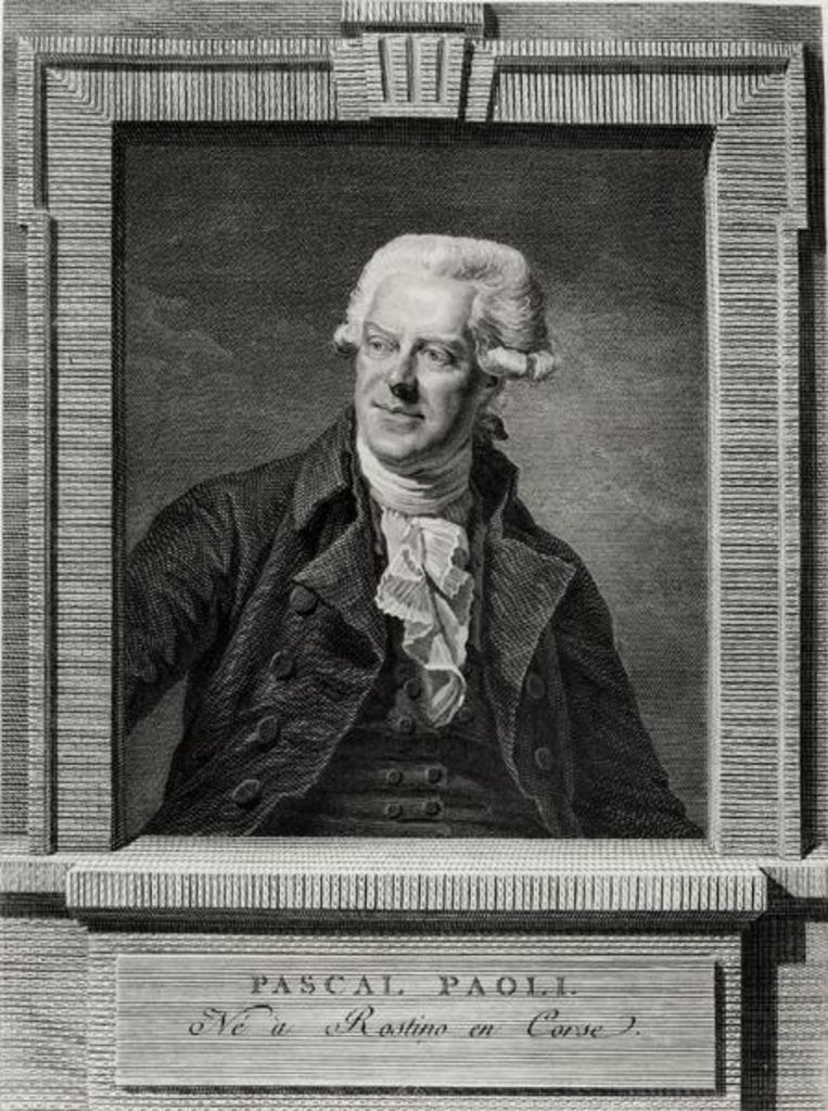 Detail of Portrait of Pascal Paoli by Martin Drolling