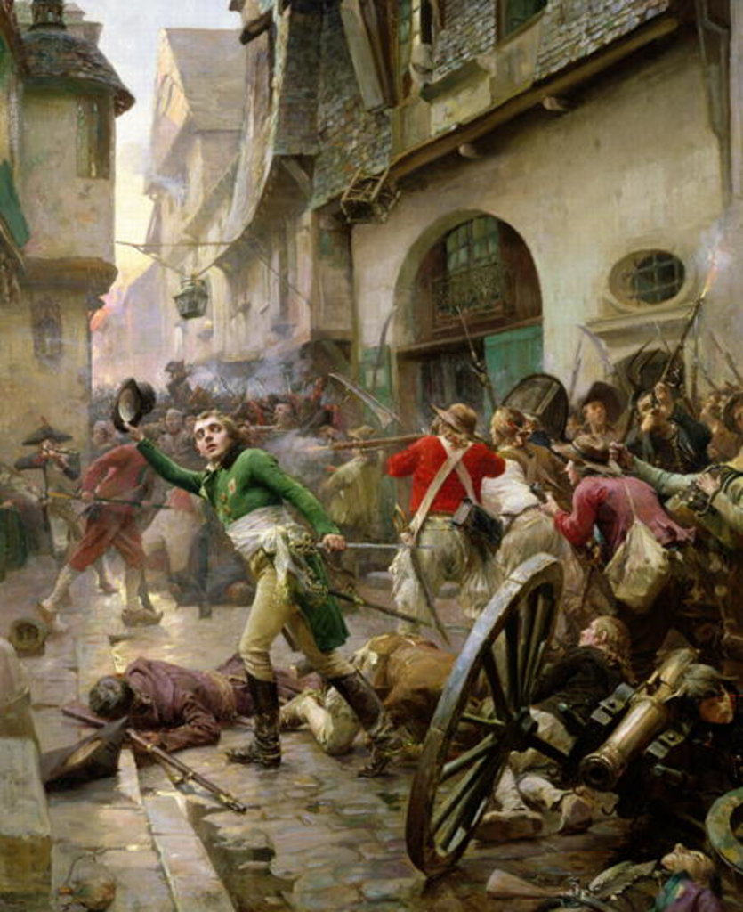 Detail of Henri de La Rochejaquelein at the Battle of Cholet, 17th October 1793 by Paul Emile Boutigny