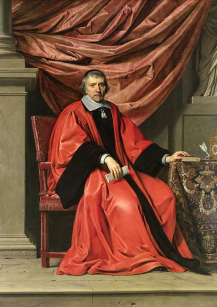 Detail of Omer Talon, 1649 by Philippe de Champaigne