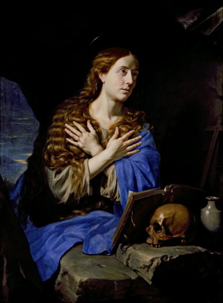 Detail of The Penitent Magdalene, 1657 by Philippe de Champaigne