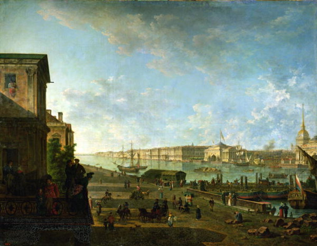 Detail of The Admiralty and the Winter Palace viewed from the Military College, 1794 by Fedor Yakovlevich Alekseev