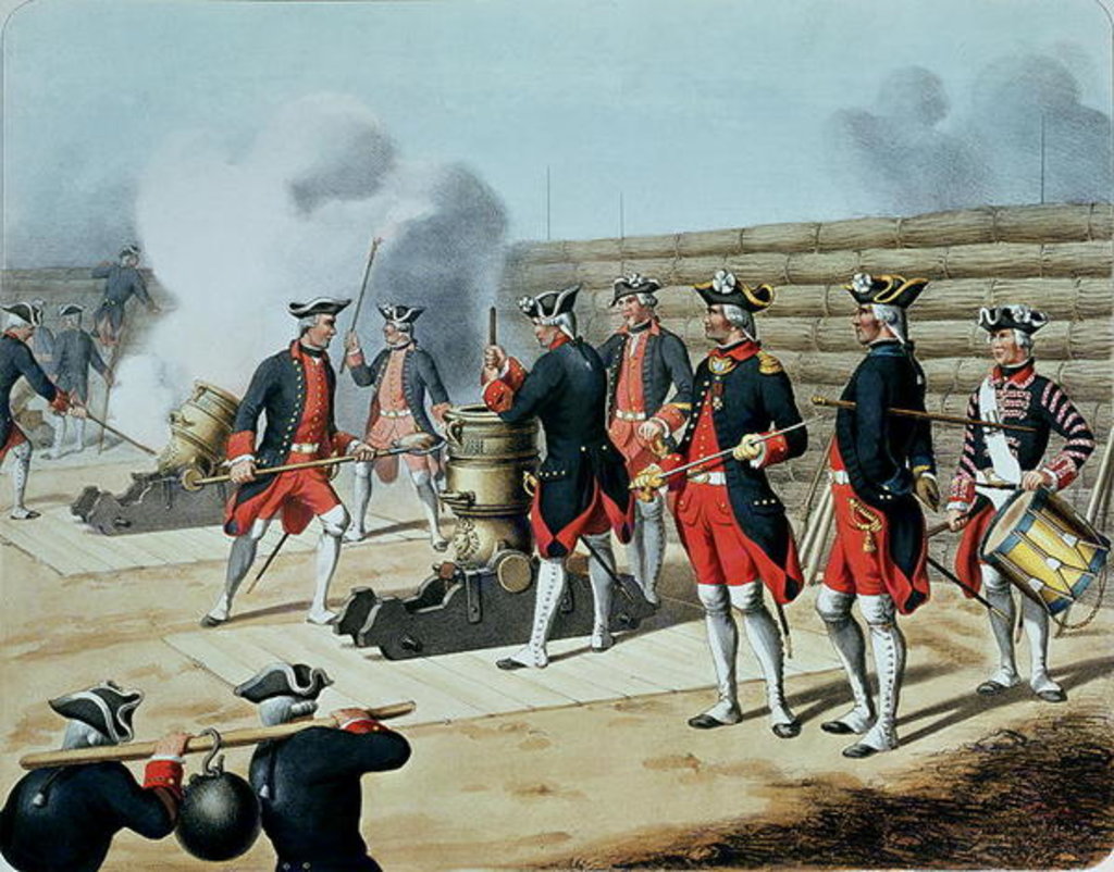 Detail of L'Artillerie Francaise by Moltzheim, Artillery of the Corps Royal in 1772 by French School