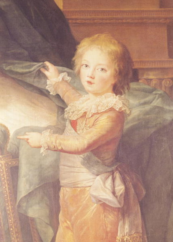 Detail of Marie-Antoinette and her Children by Elisabeth Louise Vigee-Lebrun