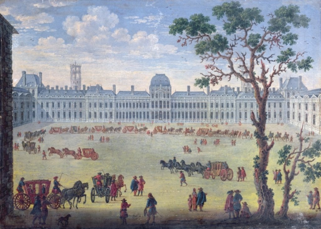 Detail of Imaginary View of the Tuileries by French School