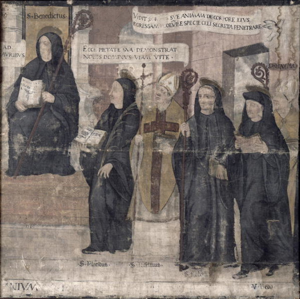 Detail of Saint Robert and various Benedictine Saints, 1561 by French School