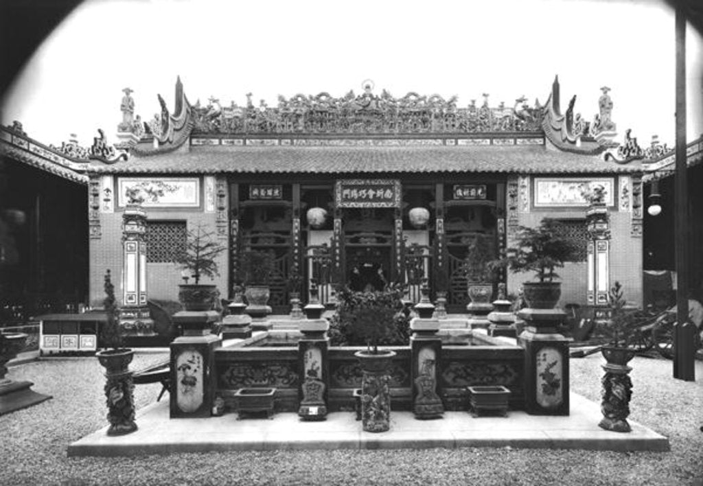 Detail of The Chinese Pavilion at the Universal Exhibition of 1889 in Paris by Adolphe Giraudon