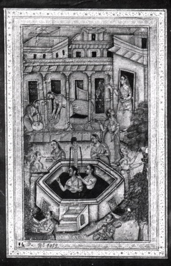 Detail of Women bathing by School Persian