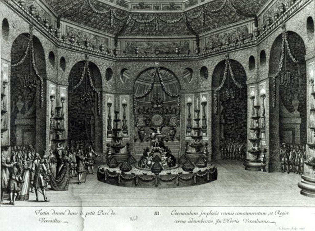 Detail of Feast given in the little grounds in Versailles, 1678 by Jean Lepautre