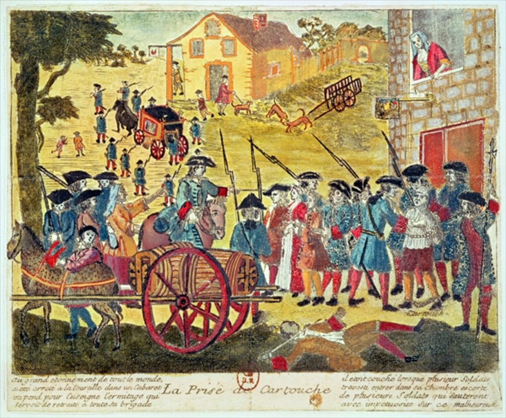 Detail of The Arrest of Louis Dominique Cartouche by French School