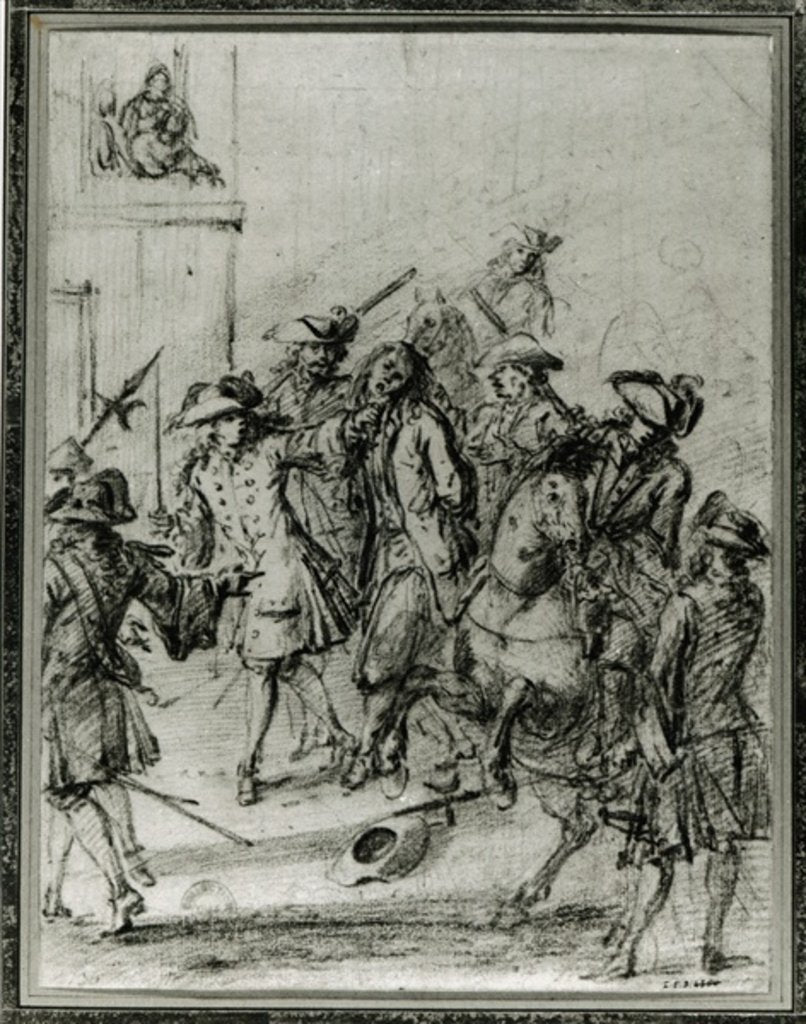 Detail of The Arrest of Louis Dominique Cartouche by French School
