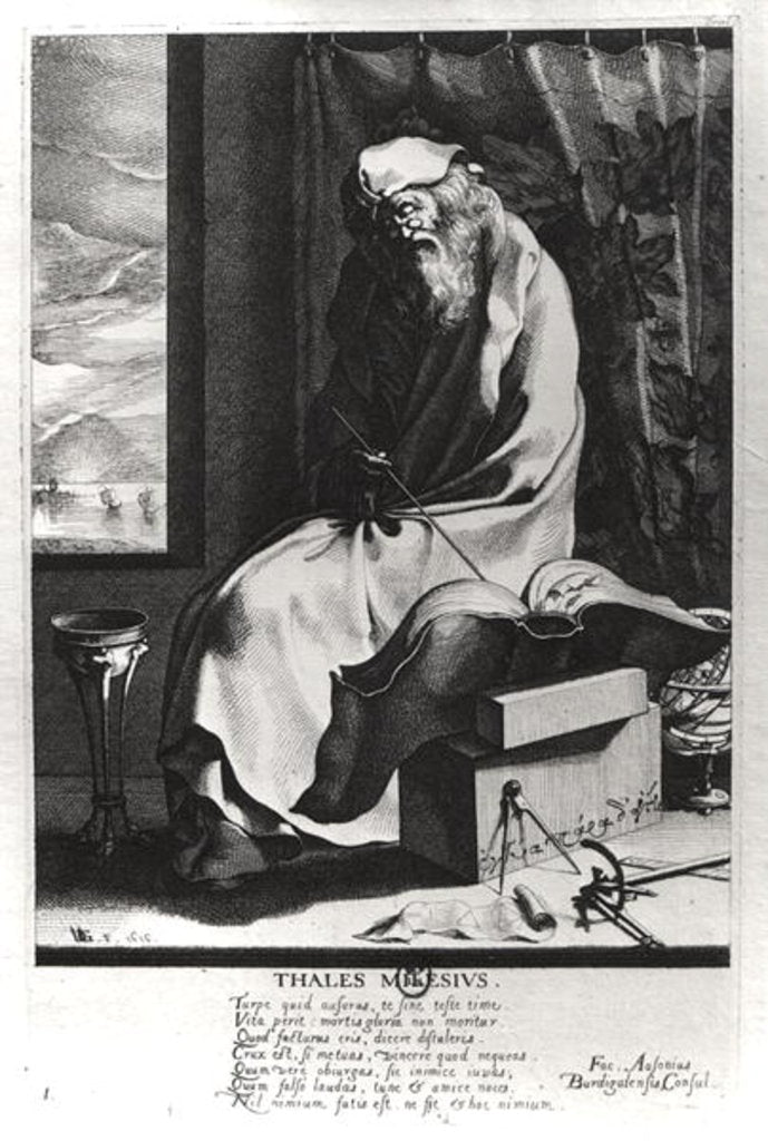 Detail of Thales of Miletus by French School