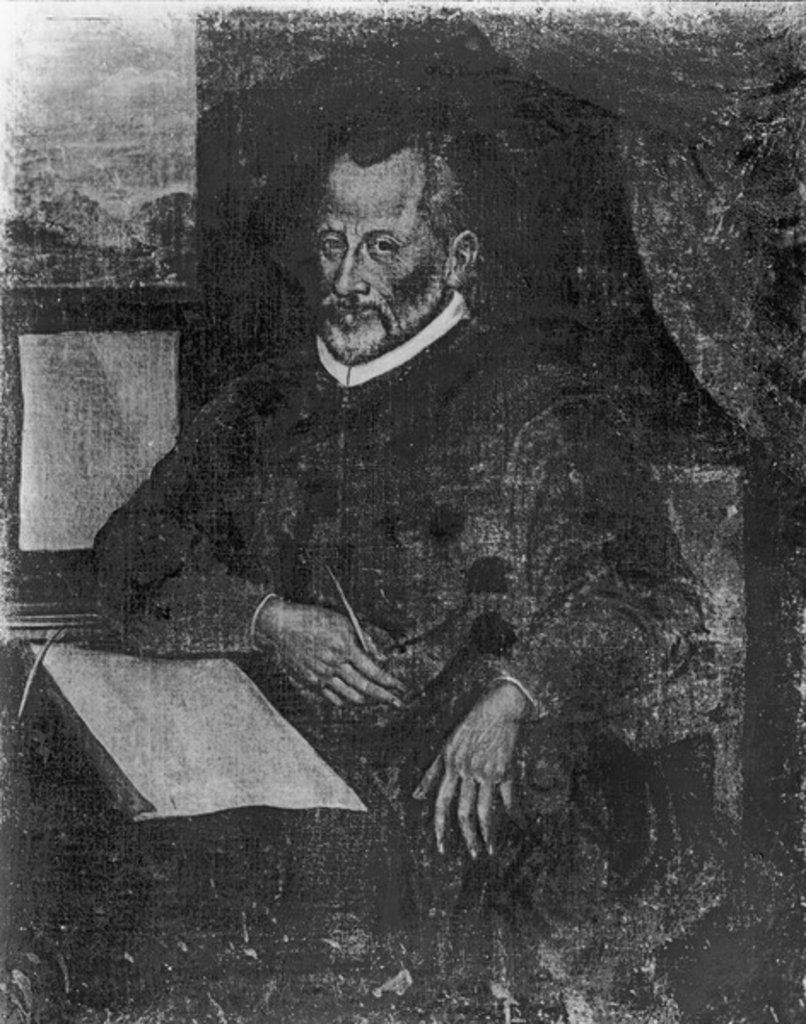 Detail of Portrait of Giovanni Pierluigi da Palestrina by Italian School