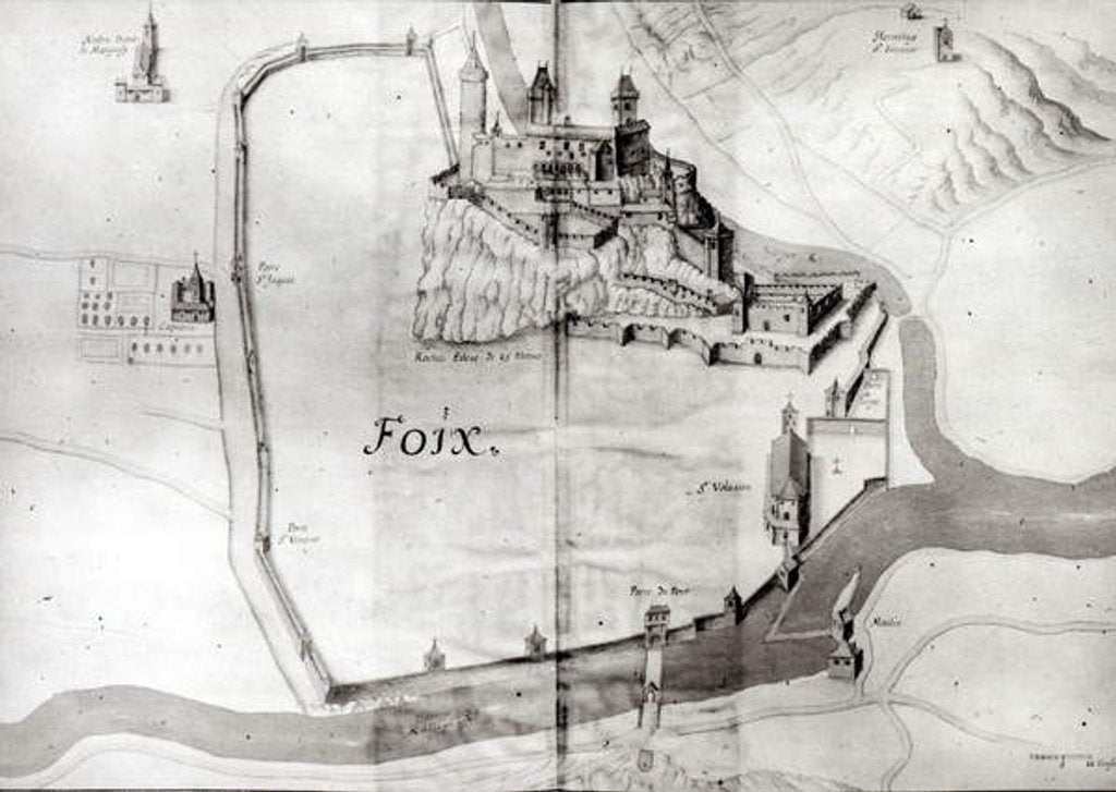 Detail of City of Foix by French School