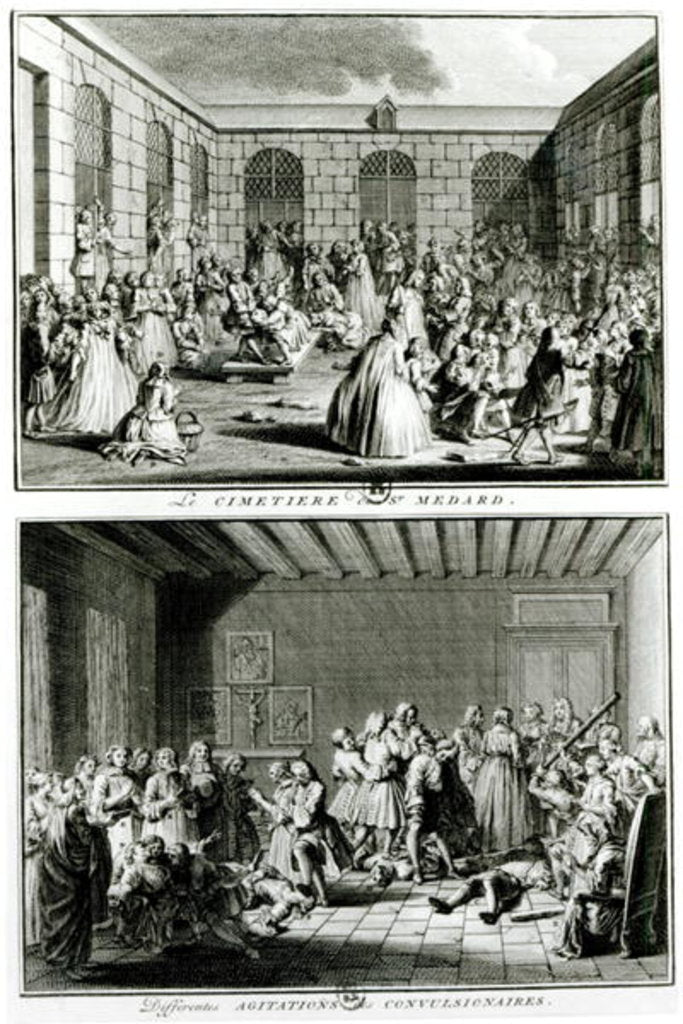 Detail of The Convulsionaries of the parish cemetery Saint-Medard in Paris by French School