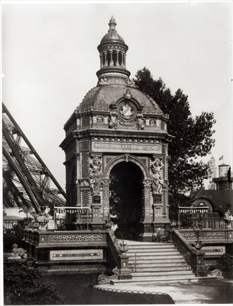 Detail of The Pavilion Perrusson at the Universal Exhibition of 1889 in Paris by Adolphe Giraudon