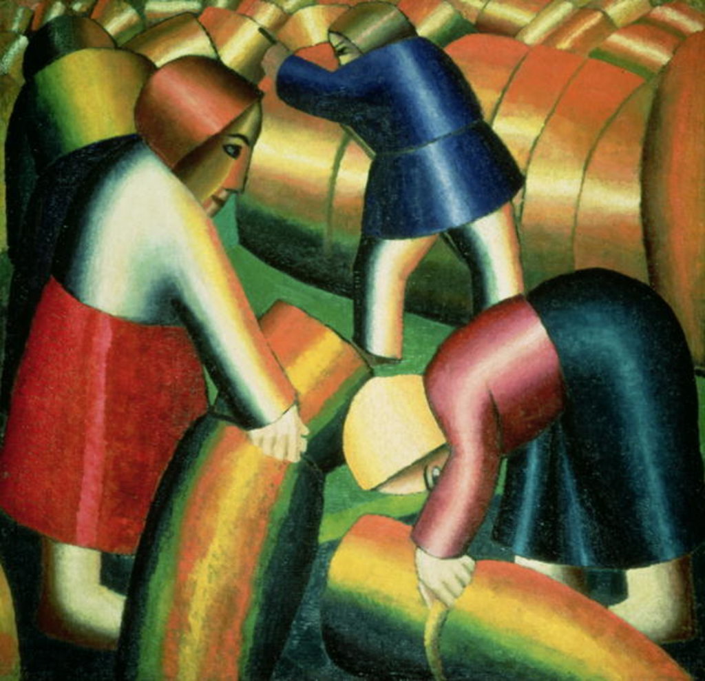 Detail of Taking in the Rye, 1912 by Kazimir Severinovich Malevich
