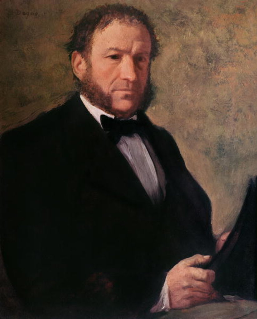 Detail of Portrait of Monsieur Ruelle, 1861 by Edgar Degas