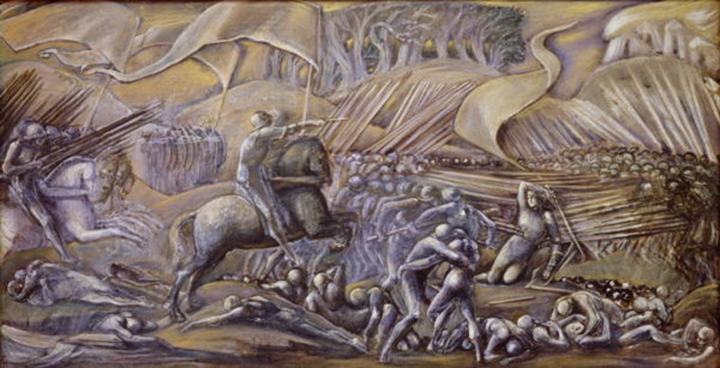 Detail of The Battle of Flodden Field, 1882 by Edward Coley Burne-Jones