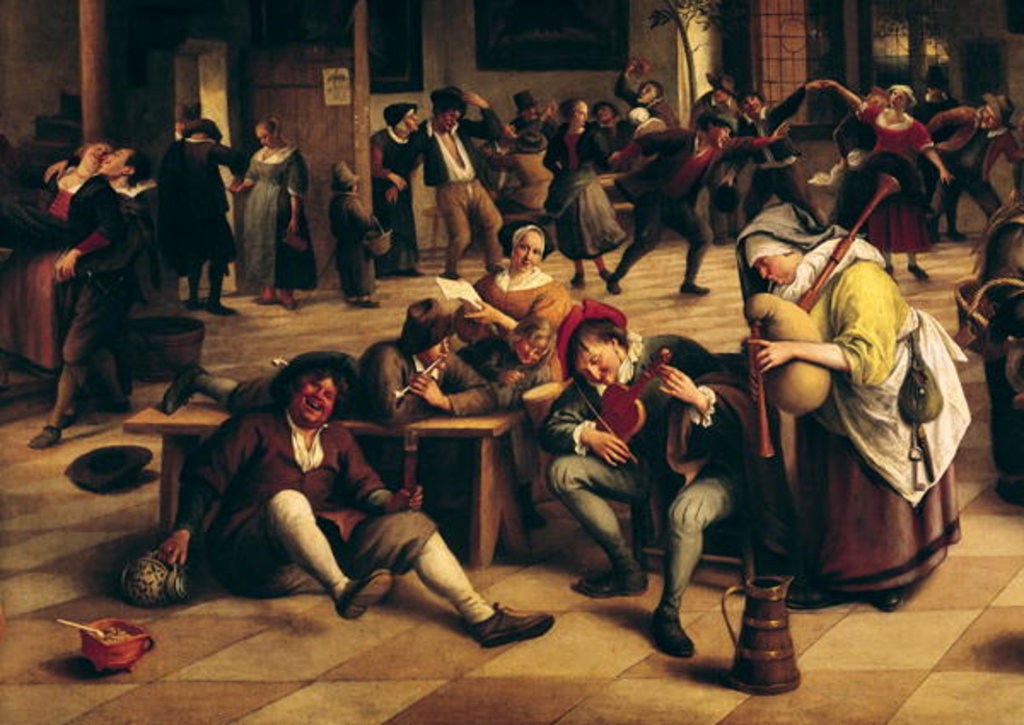 Detail of Feast in an Inn by Jan Havicksz. Steen