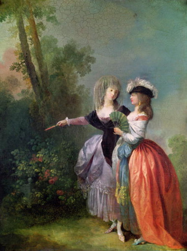 Detail of The Go-Between, 1780 by Jean-Frederic Schall