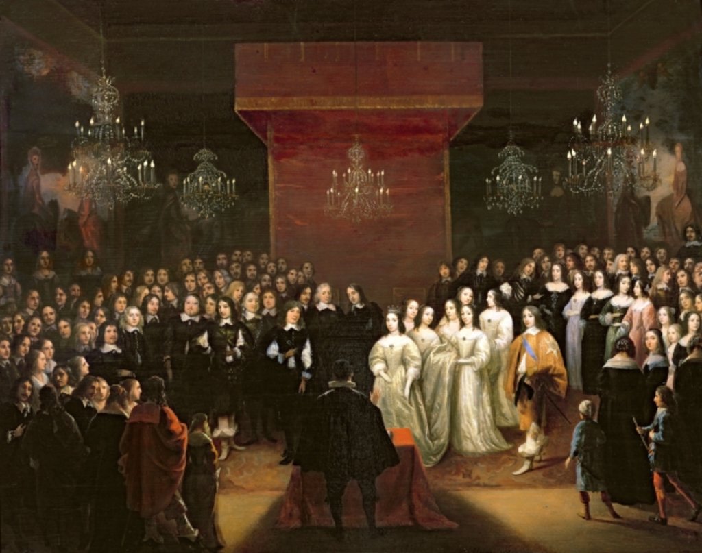 Detail of The Marriage of Frederick William Prince Elector of Brandenburg and Louise Henriette Princess of Nassau, 1646 by Jan Mytens or Mijtens