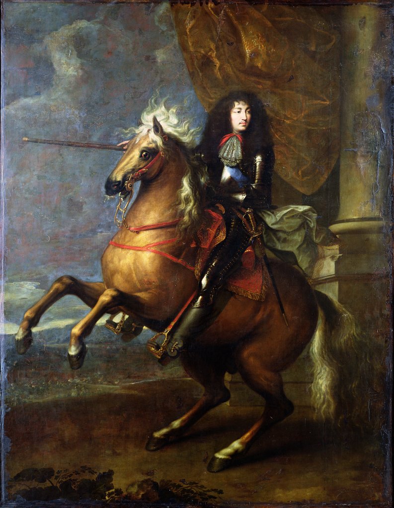 Detail of Equestrian Portrait of Louis XIV c.1668 by Charles Le Brun