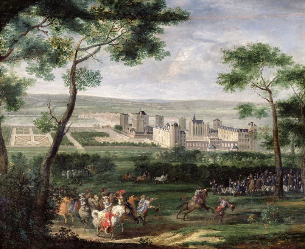 Detail of View of the Chateau de Vincennes, c.1665 by Adam Frans van der Meulen
