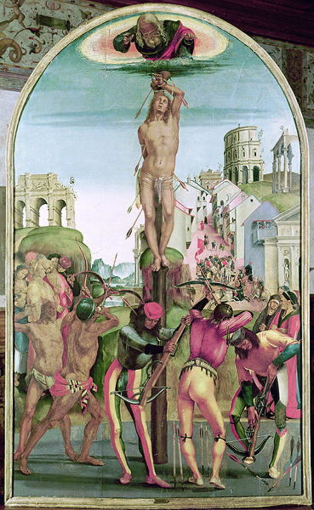 Detail of The Martyrdom of St. Sebastian by Luca Signorelli