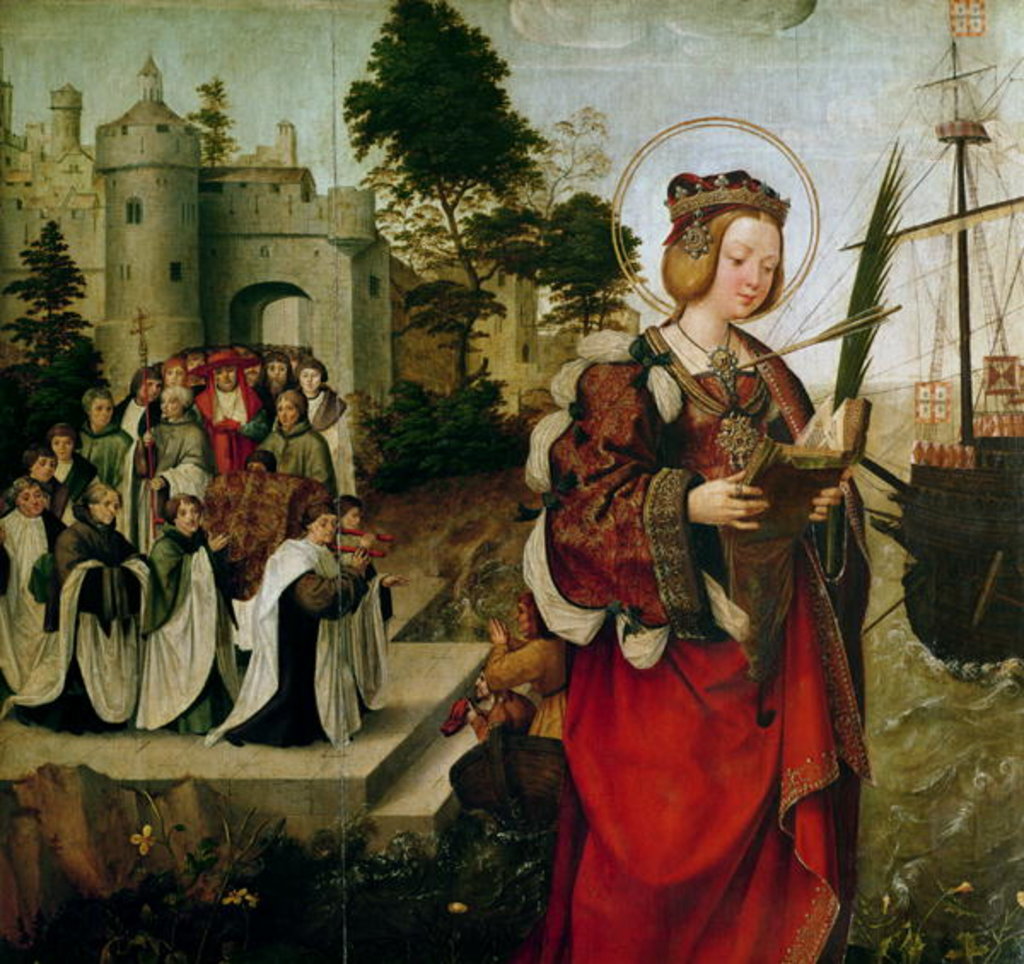 Detail of The Cortege of the Relics of St. Auta by Master of the St. Auta Altarpiece