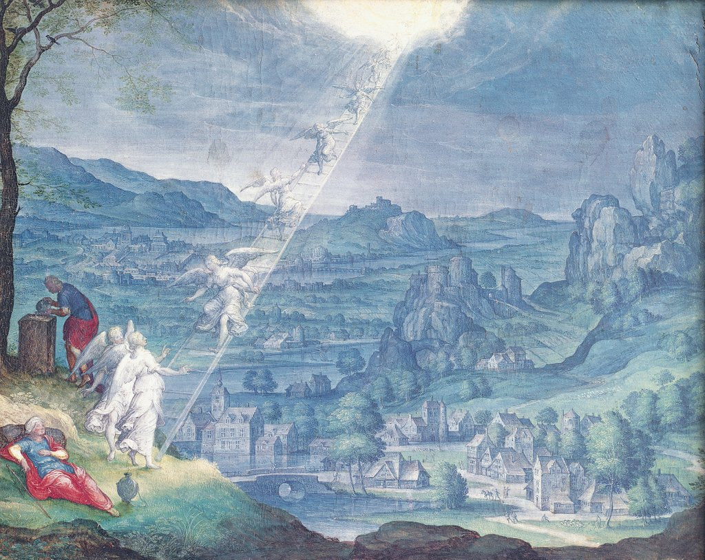 Detail of Jacob's Dream by Johann Wilhelm Baur