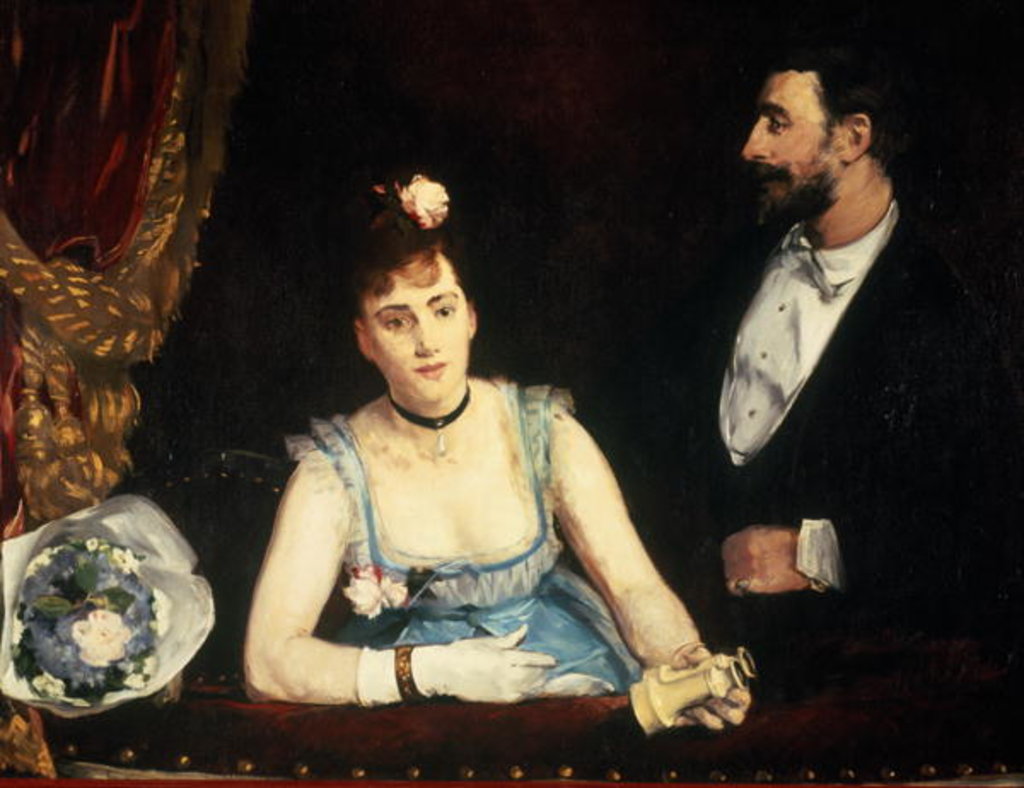 Detail of A Box at the Italians' Theatre, 1874 by Eva Gonzales