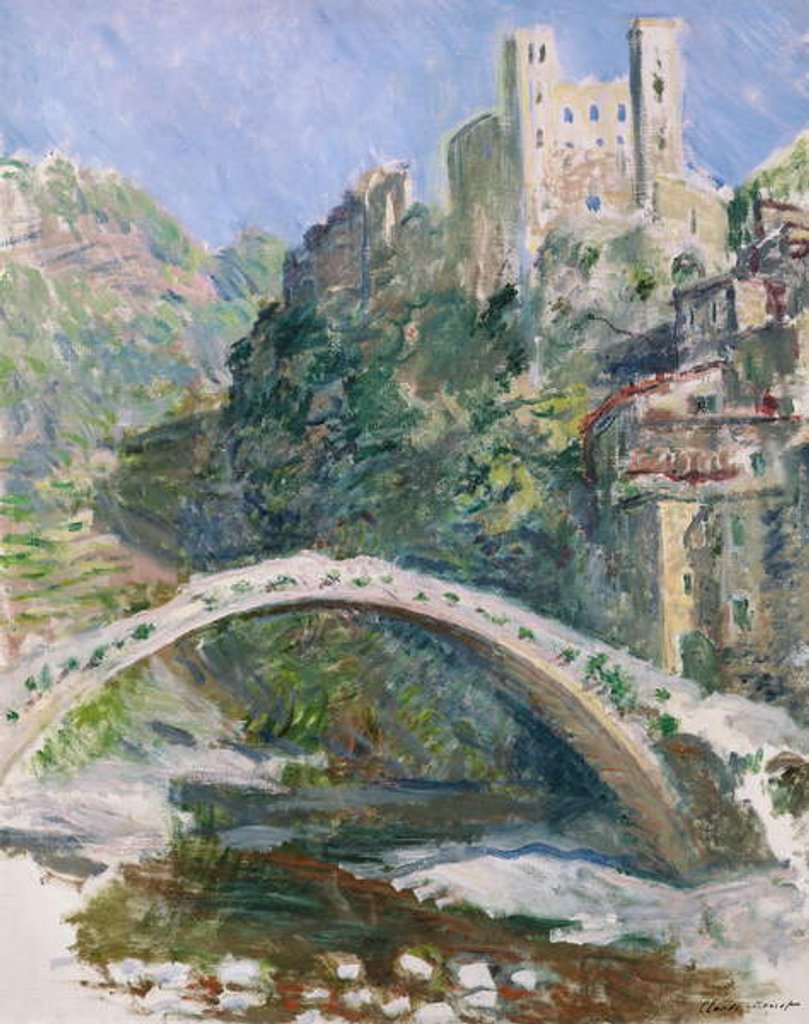 Detail of The Castle of Dolceacqua, 1884 by Claude Monet