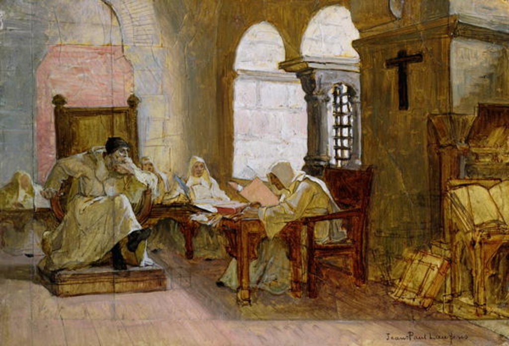 Detail of The Men of the Holy Office by Jean Paul Laurens