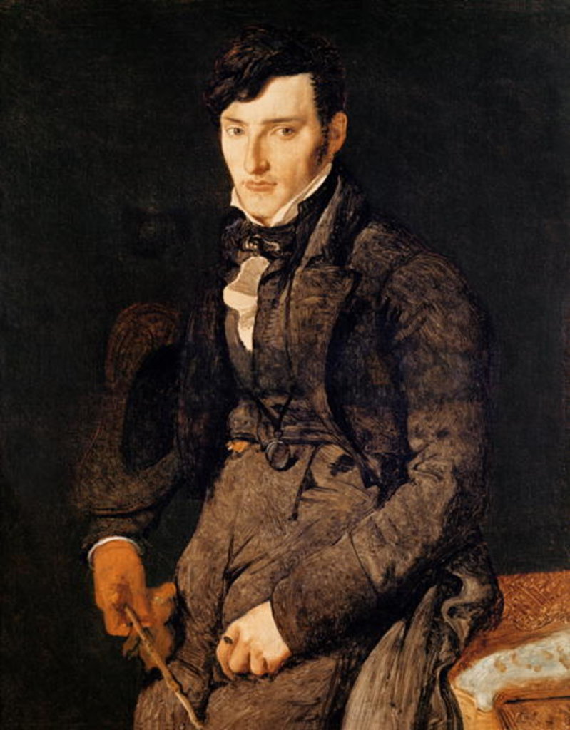 Detail of Portrait of Jean-Pierre-Francois Gilibert 1804-05 by Jean Auguste Dominique Ingres