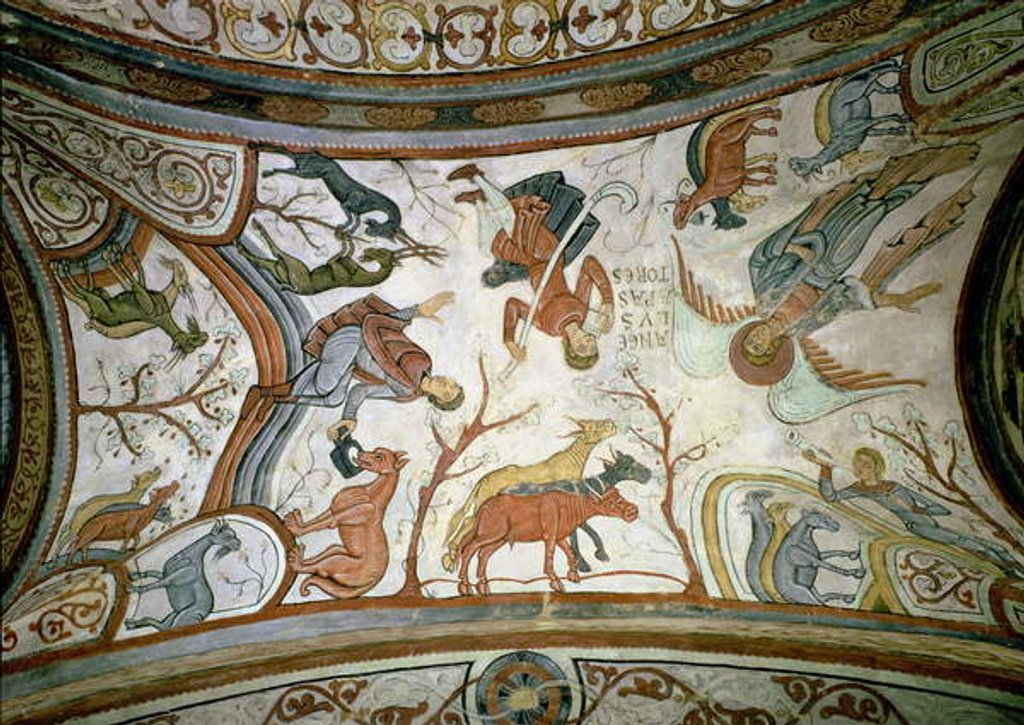 Detail of The Annunciation to the Shepherds by Spanish School