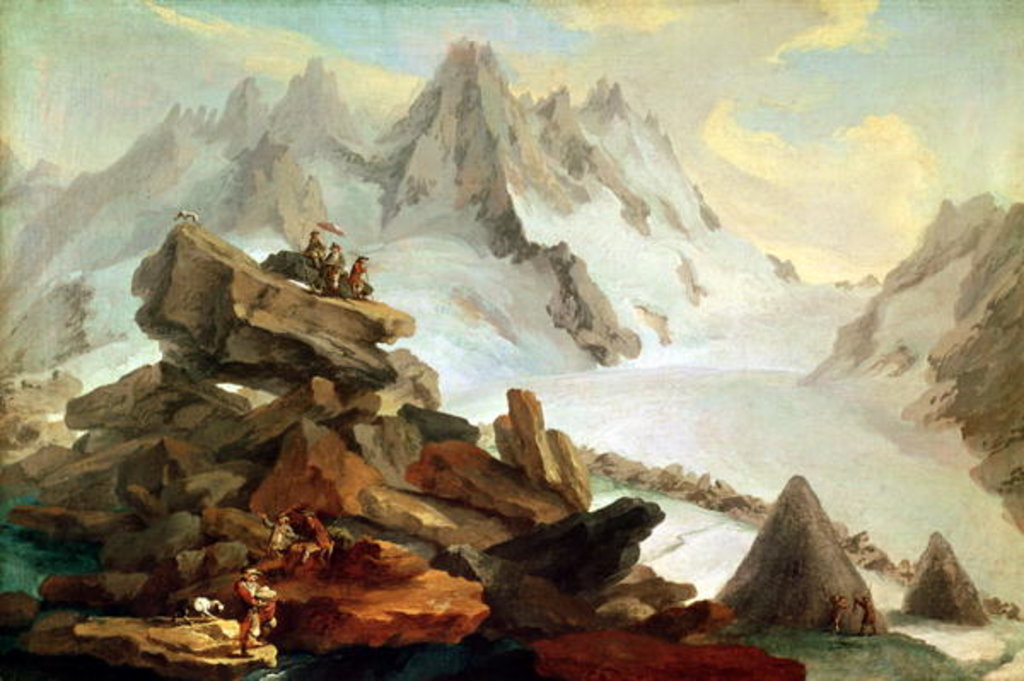 Detail of The Mountains at Lauteraar, 1776 by Caspar Wolf