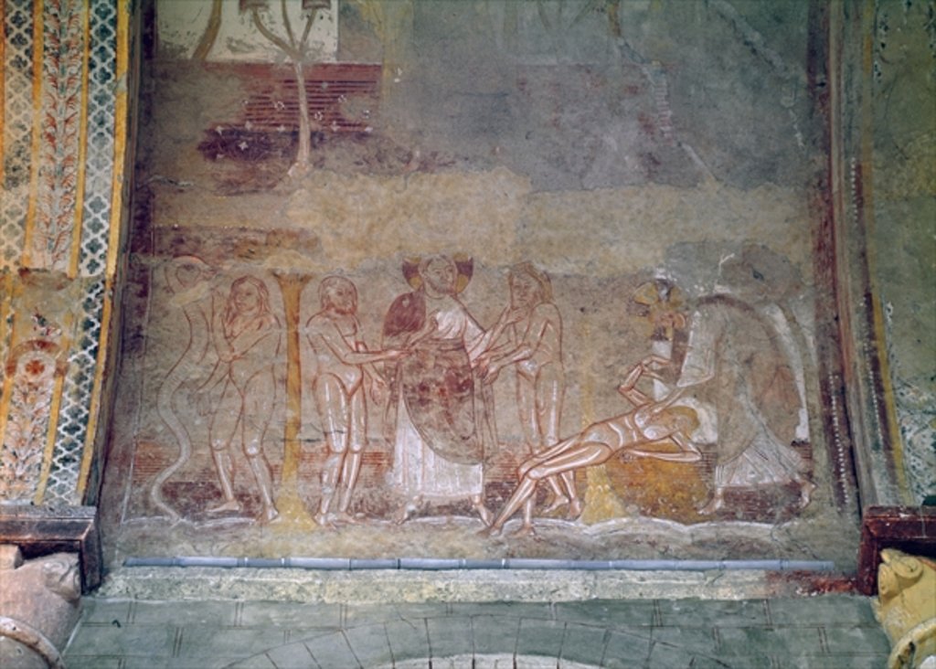 Detail of The Creation of Woman and Eve and the Serpent by French School