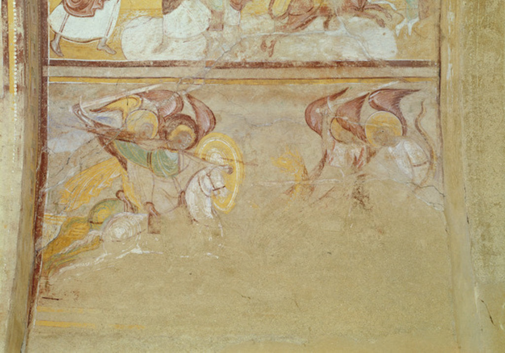 Detail of St. Michael and the Angels Fighting the Dragon by French School