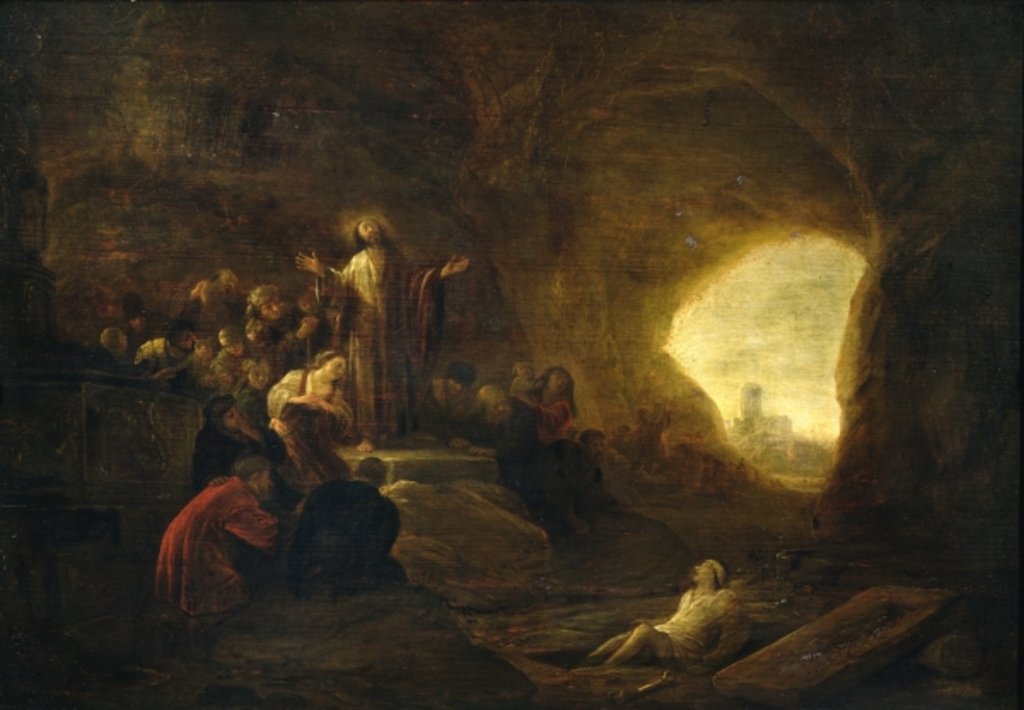 Detail of The Resurrection of Lazarus by Jacob Willemsz de Wet or Wett
